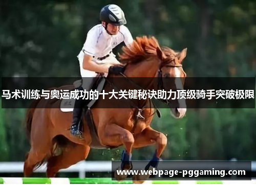 马术训练与奥运成功的十大关键秘诀助力顶级骑手突破极限